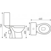 Set compact WC C-Clean